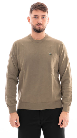 LACOSTE PULLOVER UOMO GIROCOLLO CON LOGO LACOSTE AH1985 BMY