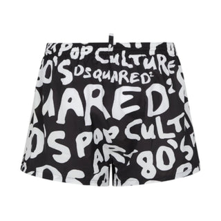 DSQUARED COSTUME BOXER MIDI SCRITTE DSQUARED UOMO B64558 010