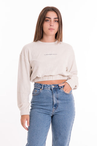 CALVIN KLEIN JEANS W TOWELLING CREWNECK J221340