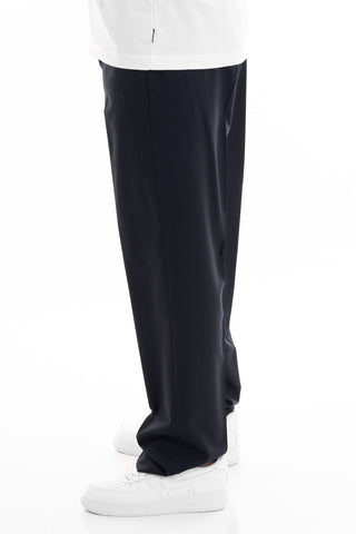 PATRICK&amp;SON TROUSERS IN COOL WOOL WIDE BOTTOM MARIOTTO BLUE