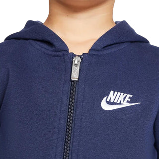 NIKE FELPA CLUB CON CAPPUCCIO E ZIP CON LOGO JR 86F321 U90