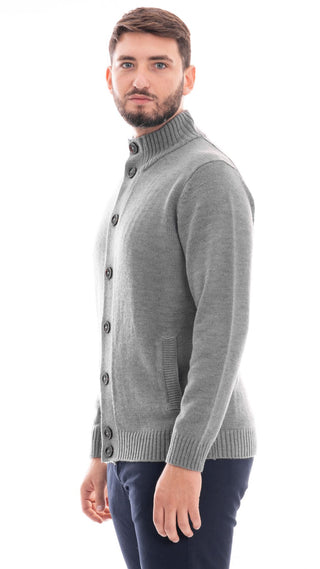 MARKUP CARDIGAN COLLO ALTO CON BOTTONI UOMO MK790044 GMN