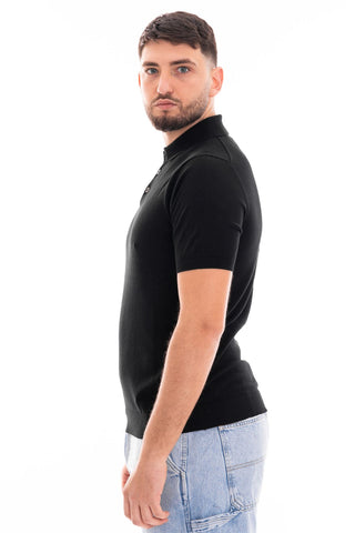 MARKUP SHORT SLEEVE COTTON POLO MK10005 BLACK