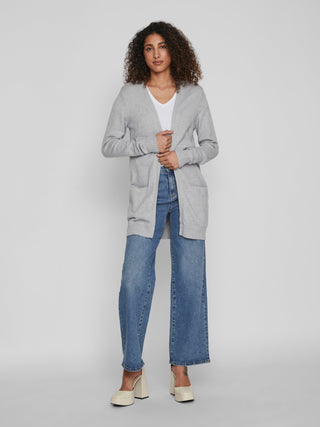 VILA CARDIGAN RIL DONNA (MEDIUM GREY MELANGE) 14044041 MGM