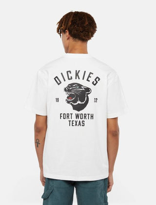 DICKIES T-SHIRT PANTHER CON LOGO UOMO DK0A4Z4I0WH1