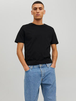 JACK&JONES T-SHIRT BASIC IN COTONE ORGANICO 12156101 BLK