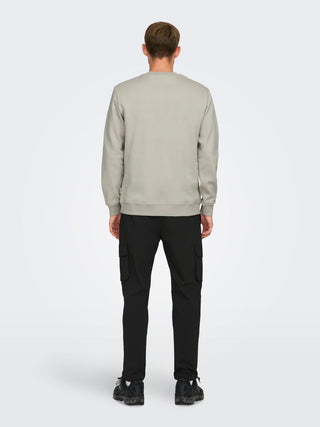 ONLY&SONS FELPA GIROCOLLO CREW NECK UOMO 22029226 SVL