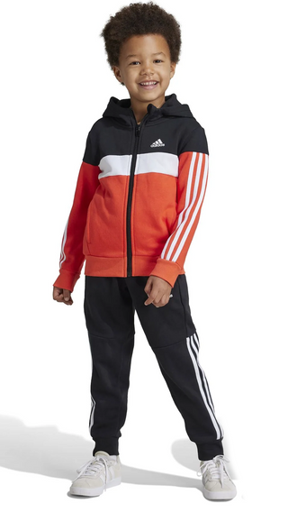 ADIDAS TUTA CON ZIP 3 STRISCE ADIDAS BAMBINO IV7437