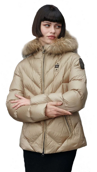 BLAUER ALICIA DOWN JACKET WITH FUR WOMEN BLDC03051 006047 301CB