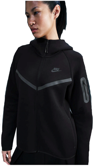 NIKE FELPA TECH CON CAPPUCCIO E ZIP DONNA HV6747 010