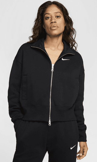 NIKE FELPA COLLO ALTO CON ZIP DONNA FZ3204 010