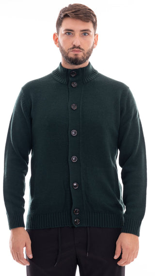 MARKUP MEN'S HIGH NECK BUTTONED CARDIGAN MK790044 VDB