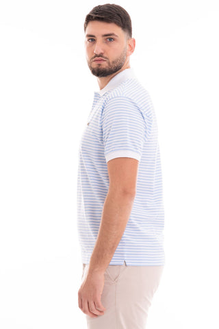 LACOSTE POLO DI COTONE A RIGHE ORIGINAL UOMO PH9753 F6Z