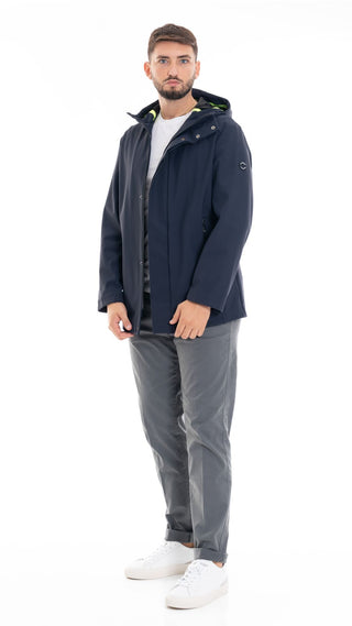 MARKUP PARKA SOFTSHELL ACCOPPIATO IN VELLUTTO UOMO MK794019 BLU