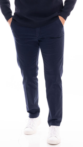 HYPS MEN'S FLORENTINE SATIN TROUSERS E22 BLUE