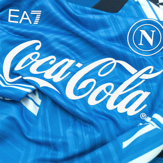 EA7 NAPOLI T-SHIRT NAPOLI PREMATCH 24/25 CON LOGO COCA COLA N25P05