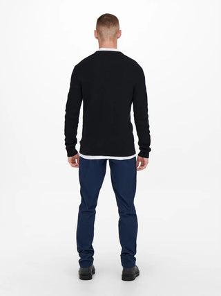 ONLY&amp;SONS PHIL CREW NECK SWEATER MEN 22022855 DKN