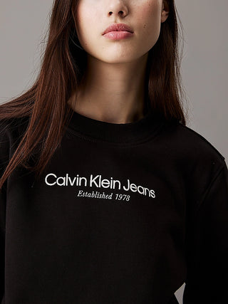 CALVIN KLEIN JEANS CREW NECK SWEATSHIRT WOMEN J224913 BEH