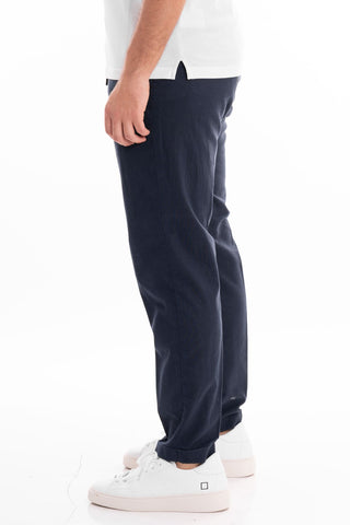 HYPS MEN'S LINEN TROUSERS MOLFETTA MODEL MOLFETTA 14 BLUE