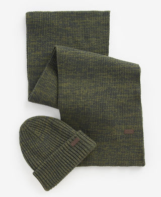 BARBOUR HAT + SCARF SET MGS0019 OL31