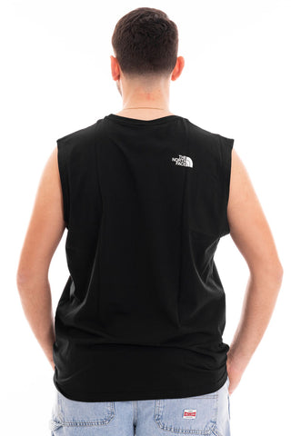 THE NORTH FACE MEN'S EASY TANK LOGOWEAR T-SHIRT WITH SLEEVES NF0A87R2JK3