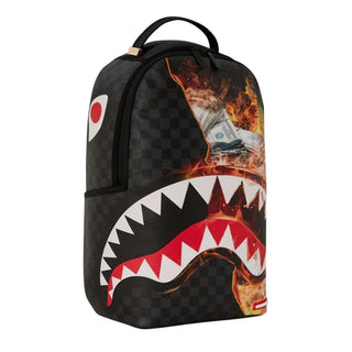 SPRAYGROUND SHARK CHECK BACKPACK WITH ICONIC LOGO B6358