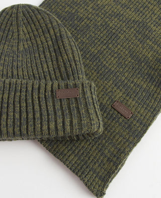 BARBOUR HAT + SCARF SET MGS0019 OL31