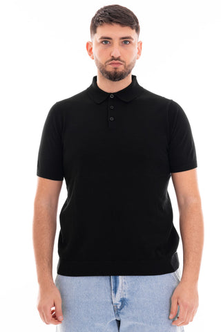 MARKUP SHORT SLEEVE COTTON POLO MK10005 BLACK