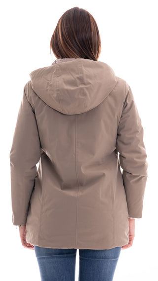 MARKUP TECHNICAL FABRIC JACKET WITH HOOD WOMEN MW24008 FNO