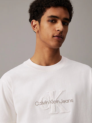 CALVIN KLEIN JEANS T-SHIRT MONOLOGO IN CINIGLIA UOMO J326158 YBI