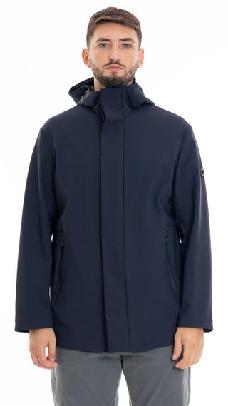 MARKUP PARKA SOFTSHELL ACCOPPIATO IN VELLUTTO UOMO MK794019 BLU