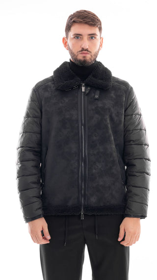 MARKUP MEN'S COMBINED AVIATOR JACKET MK794070 BLACK