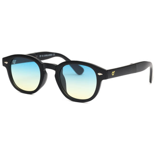 OS SUNGLASSES BERLIN FOLDING BLACK BLUE SMOKE LENS OS107-2-C02