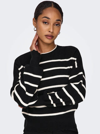 ONLY IBI CREW NECK SWEATER WOMEN 15279935 BLK