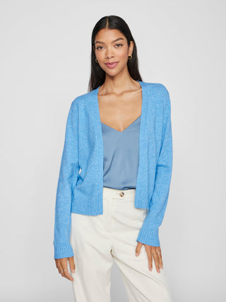 VILA CARDIGAN RIL GIROCOLLO DONNA (BISSFUL BLUE) 14060800 BLB