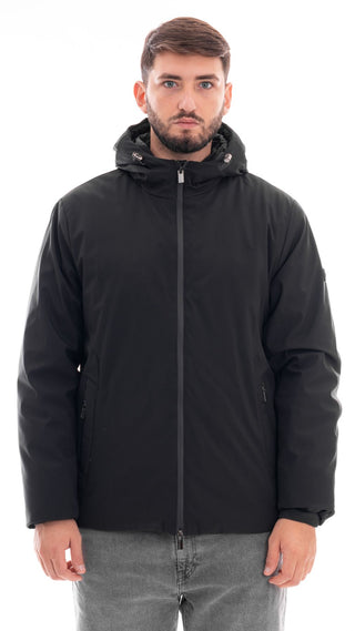 MARKUP SHORT PARKA IN TECHNICAL FABRIC MEN MK24006 BLACK