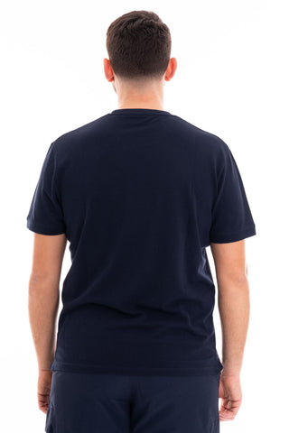 MARKUP CREW NECK HALF SLEEVE T-SHIRT IN THIN PIQUET MK11004 BLUE