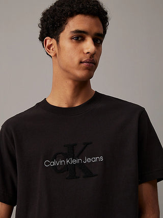 CALVIN KLEIN JEANS MONOLOGUE CHENILLE T-SHIRT MEN J326158 BEH