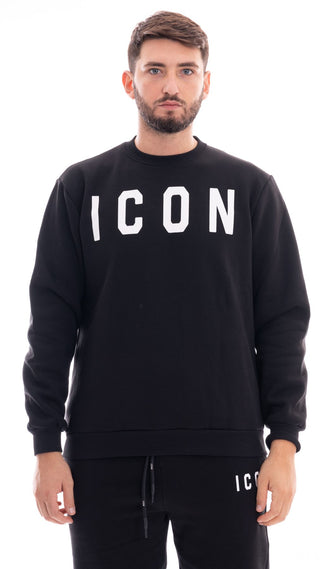 ICON FELPA GIROCOLLO UOMO IU9023FG NRP