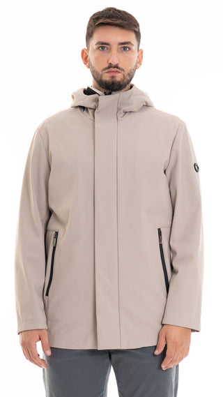 MARKUP PARKA SOFTSHELL ACCOPPIATO IN VELLUTTO UOMO MK794019 BEI