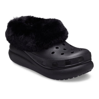 CROCS CROCS FUREVER CRUSH WITH FUR WOMEN 208446/BLK