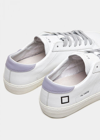 DATE WOMEN'S HILL LOW VINTAGE CALF WHITE-LILAC SHOES W401-HL-VC-HL