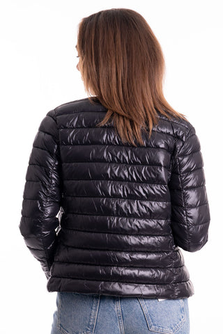 MARKUP SHORT DOWN JACKET WITH ROUND NECK MW14003 BLACK