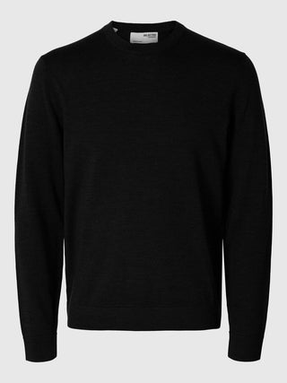 SELECTED HOMME TRAY SWEATER LONG SLEEVE HIGH MEN 16094647 BLK