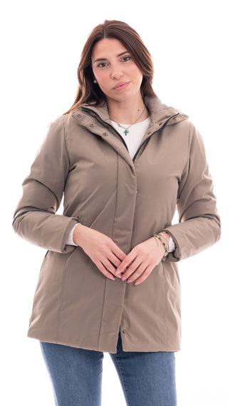 MARKUP TECHNICAL FABRIC JACKET WITH HOOD WOMEN MW24008 FNO