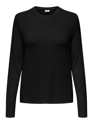 JACQUELINE DE YONG T-SHIRT COMO MANICA LUNGA GIROCOLLO DONNA 15328943 BLK