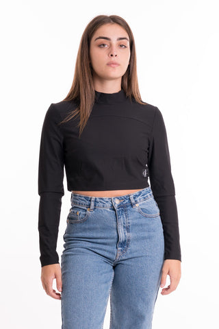 CALVIN KLEIN JEANS W TECHNICAL KNIT MOCK NECK J221312