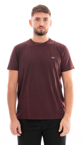 LACOSTE T-SHIRT IN COTONE PIMA TH6709 BZD