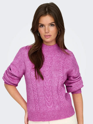 JACQUELINE DE YONG SUSANNA SWEATER LONG SLEEVE WOMEN (ROSE VIOLET) 15328351 RSV