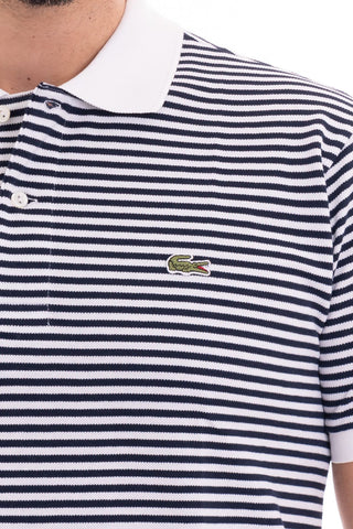 LACOSTE POLO DI COTONE A RIGHE ORIGINAL UOMO PH9753 522